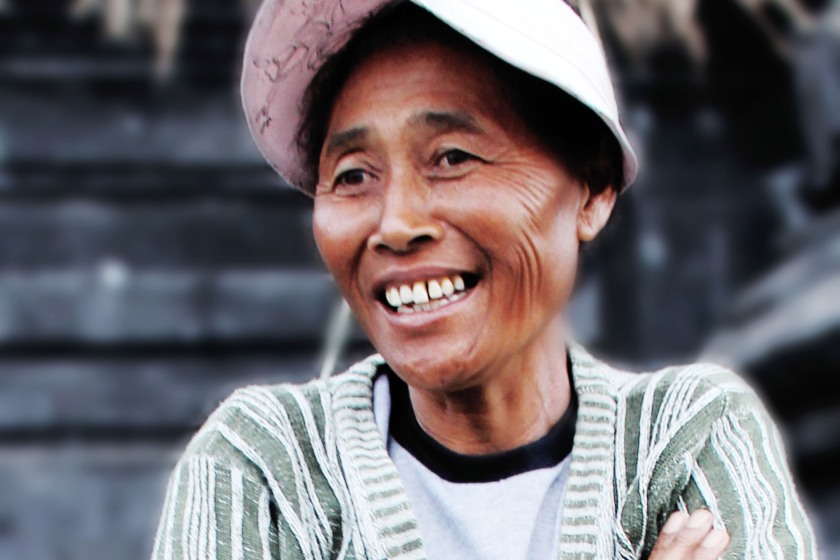 A Balinese local stopped by for a chit chat - Feel- good factor during travels
